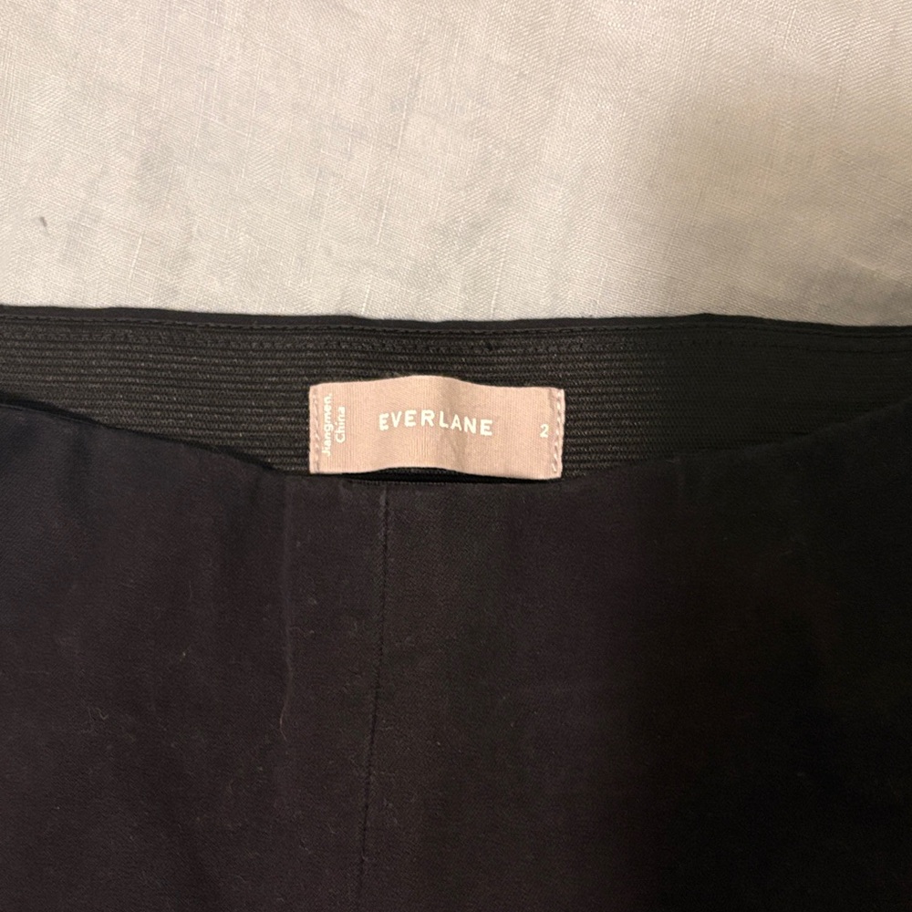 Everlane Black Straight-Leg Women's Pants - Picture 3 of 6